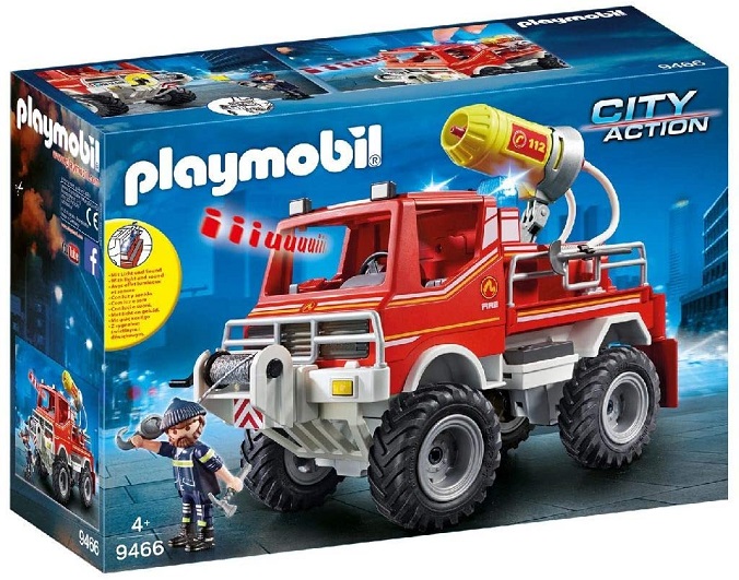 Playmobil City Action 9466 – Camion Spara Acqua dei Vigili del Fuoco, dai 4 anni