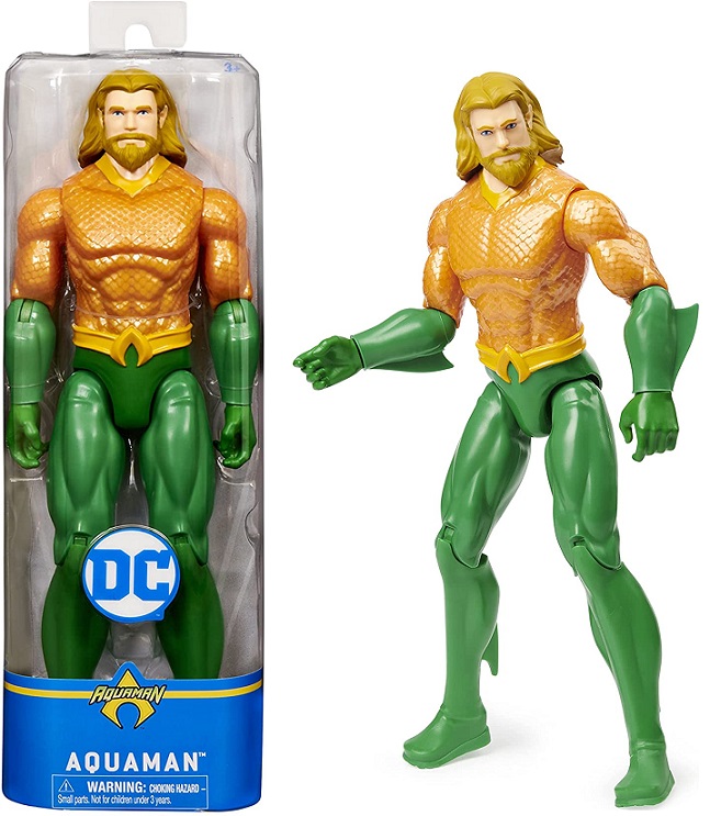 DC Comics – Aquaman, Personaggio Aquaman da 30 cm Articolato, dai 3 Anni