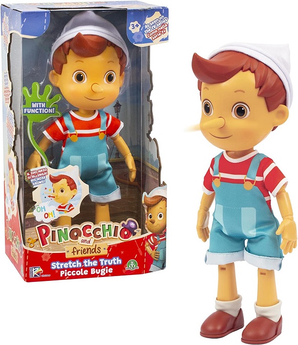 Pinocchio – Bambola Articolata Di 32 Cm Con La Funzione Del Naso Che Si Allunga Quando Dice Una Bugia