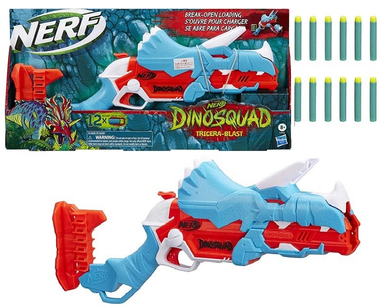 Pistola Nerf DinoSquad Tricera-blast (F0803EU4) Hasbro