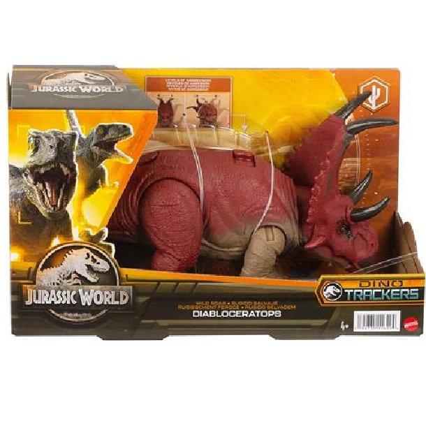 Jurassic World Dino Trackers Action Figura Wild Roar Diabloceratops