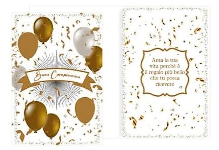Biglietto d’auguri – Buon Compleanno