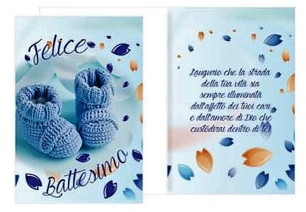 Biglietto d’auguri – Felice Battesimo