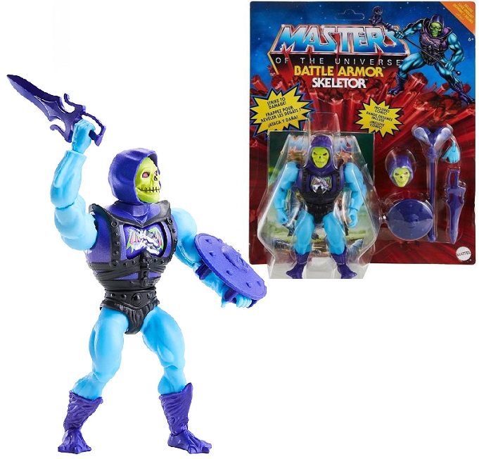 Masters of the Universe – Personaggio Skeletor Battle Armor 15 Cm con accessori  (Vendita singola)