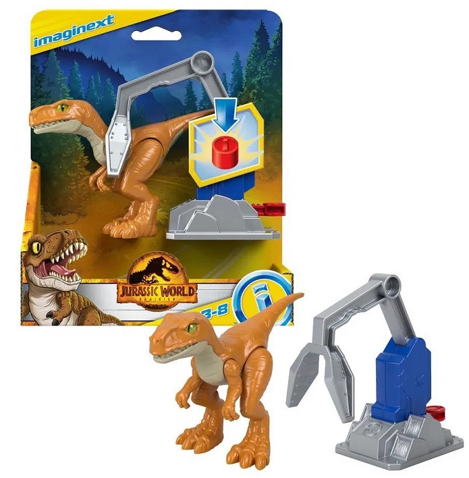 Mattel Jurassic World Imaginext Figure Dinosauro Velociraptor