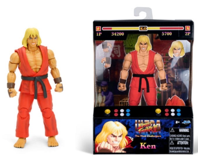 Ultra Street Fighter Ii: The Final Challengers Action Figura 1/12 Ken 15 Cm Jada Toys