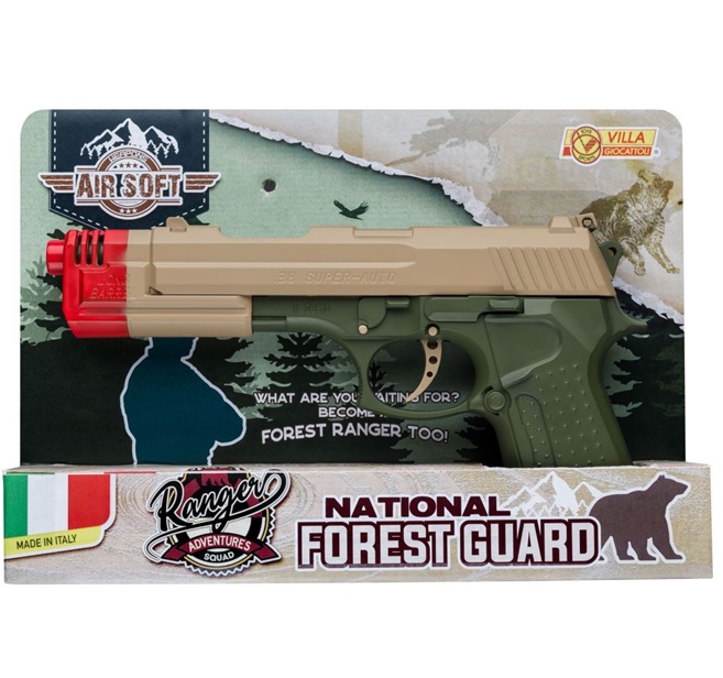 Pistola 38 super auto long barrel air soft gun calibro 6 mm