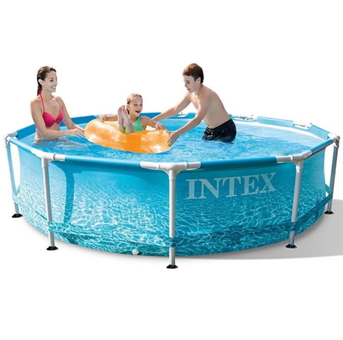 Piscina fuori terra rotonda Intex 28208 Beachside metal Frame 305 x 76 cm