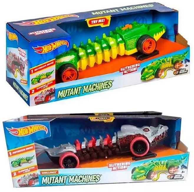Hot Wheels Mutant Machines Azione Strisciante Con luci suoni e movimento – 2 Sogg. in Assortimento