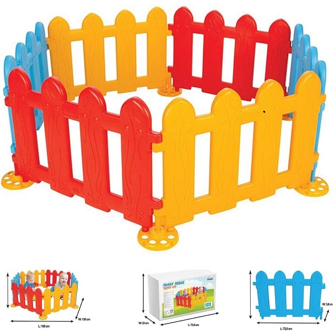 Pilsan giocare recinzione, recinzione di plastica, griglia 06203, 6 elementi 72,5 x 51,5 x 3,8 cm