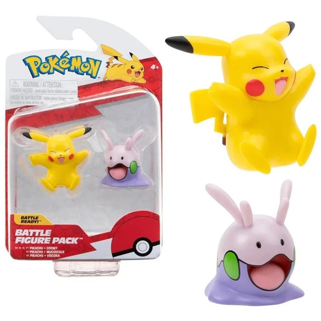 Pokemon Battle Figure Confezione da 2 confezioni da 2 X-Mas Holiday Pikachu e Goomy