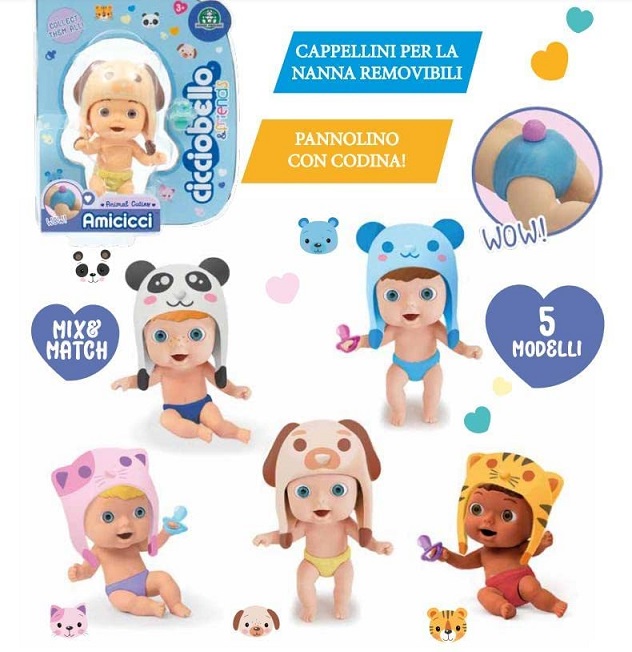 Giochi Preziosi Cicciobello Amicicci Nuova Serie Sogg.Animali
