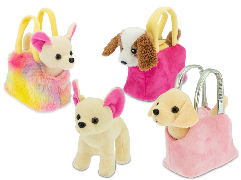 ISOLA DEI CUCCIOLI – CANE IN BORSETTA 16 CM 3 ASS