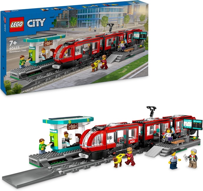 LEGO City 60423 Tram e Fermata del Tram,
