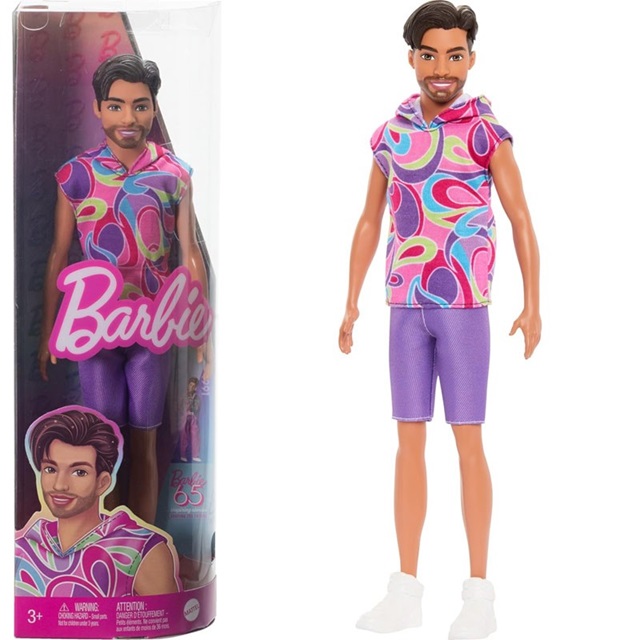 MATTEL KEN FASHIONISTAS LOOK SUPER CHIOMA CAPELLI CASTANI HRH26
