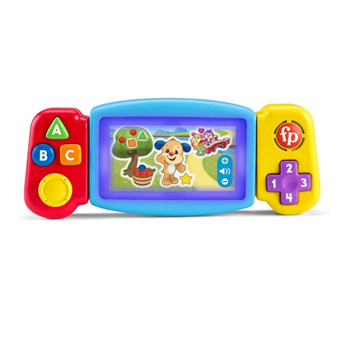 Fisher-Price – Console Gira e Impara, videogioco finto per bambini ai primi passi, con luci, suoni e canzoni educative