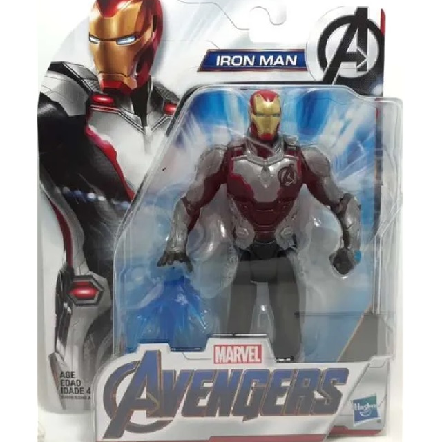 Hasbro Avengers – Iron Man, action figure da 15 cm e accessorio da battaglia
