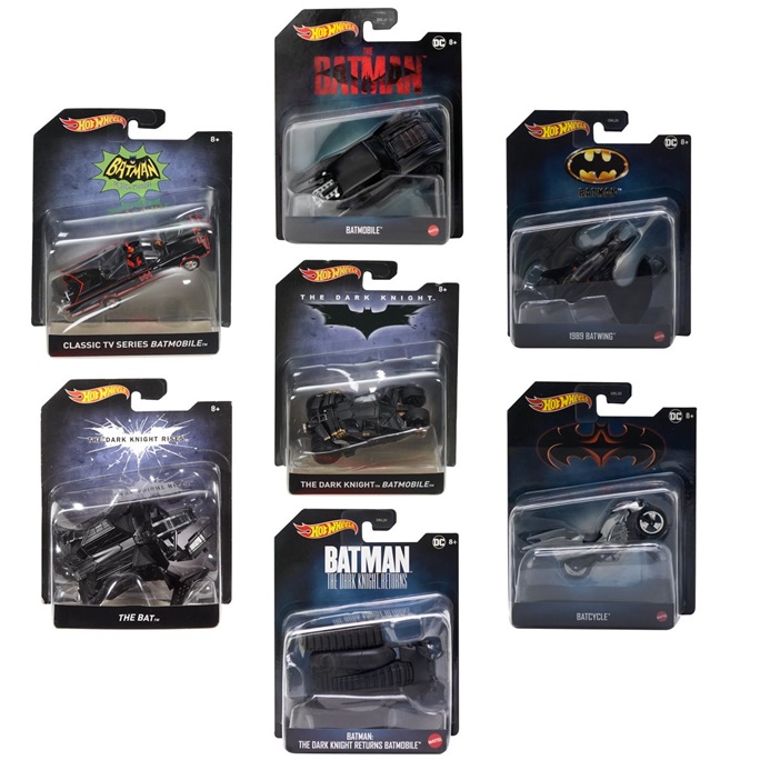 Hot Wheels Batman Veicolo in scala 1:50 2024 Mix Soggetti a vendita singola.