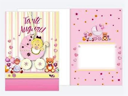 Biglietto d’auguri – Tanti Auguri con legnetto regalo