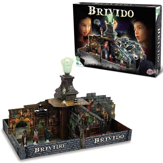 Grandi Giochi – BRIVIDO Gioco da Tavolo con Personaggi e Fantasma Che Si Illumina al Buio