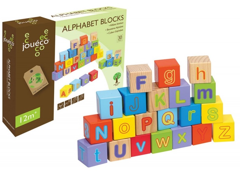 Jouéco – Blocchi di Alfabeto, 30 Pezzi