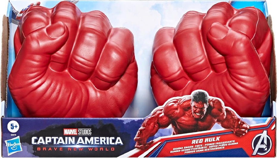 Hasbro – Marvel Avengers serie Capitan America – Super Pugni Gamma di Hulk Rossi