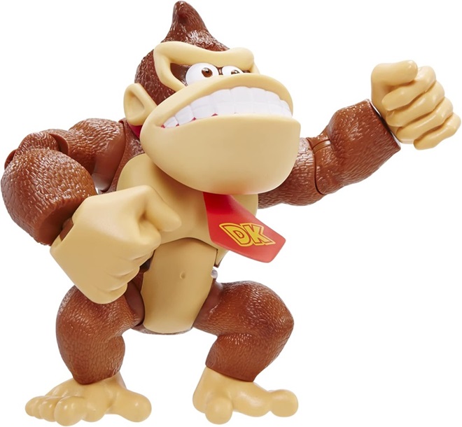 Nintendo Super Mario – Action figure di Donkey Kong alta 15 cm, dotata di multipli punti di articolazioni ed estremamente dettagliata.