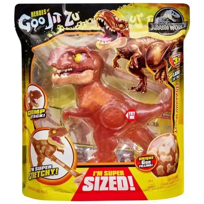 Grandi Giochi Goo Jit Zu Jurassic Blister Singolo T-Rex