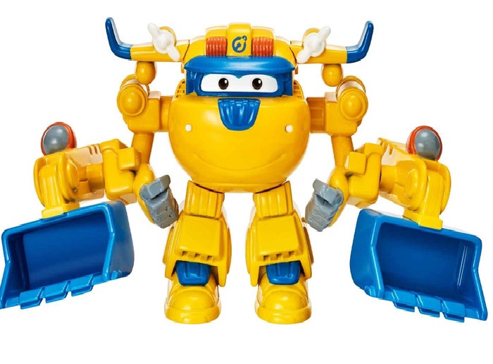 Super Wings Personaggio Donnie Articolato con accessori removibili