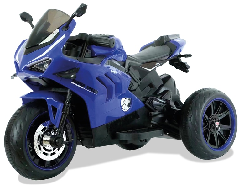 Moto da Strada 12V. Col.Blu Con Luci e Suoni