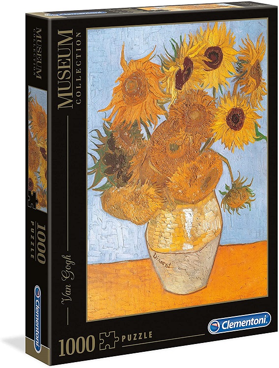 Clementoni- Van Gogh-Girasoli Museum Collection Puzzle, No Color, 1000 Pezzi, 31438