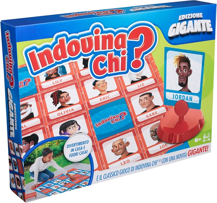 Hasbro Gaming –  Indovina Chi? Edizione Gigante 90x100cm con Carte e Spinner di Grosse dimensioni