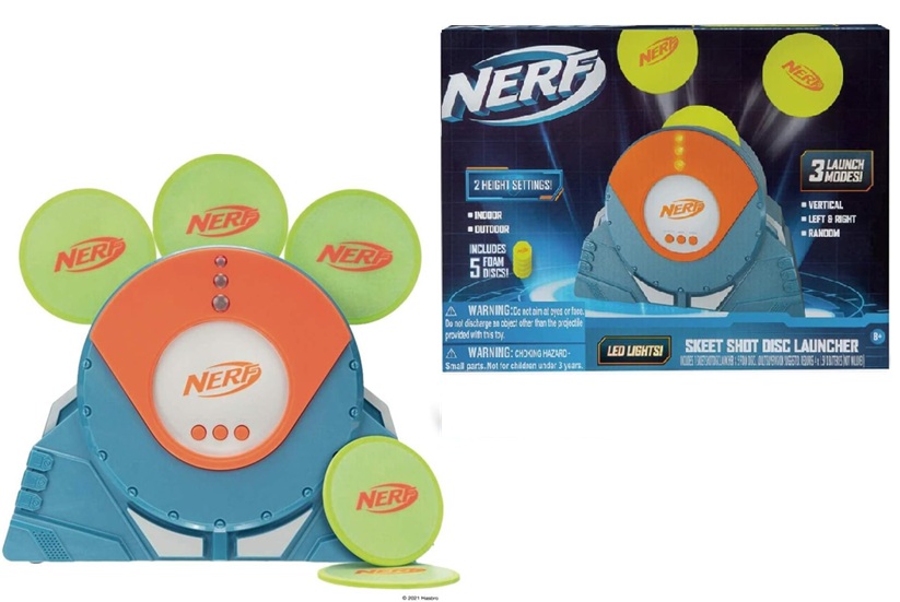 Hasbro Nerf – Lanciatore Dischi con 5 Dischi Inclusi Bo