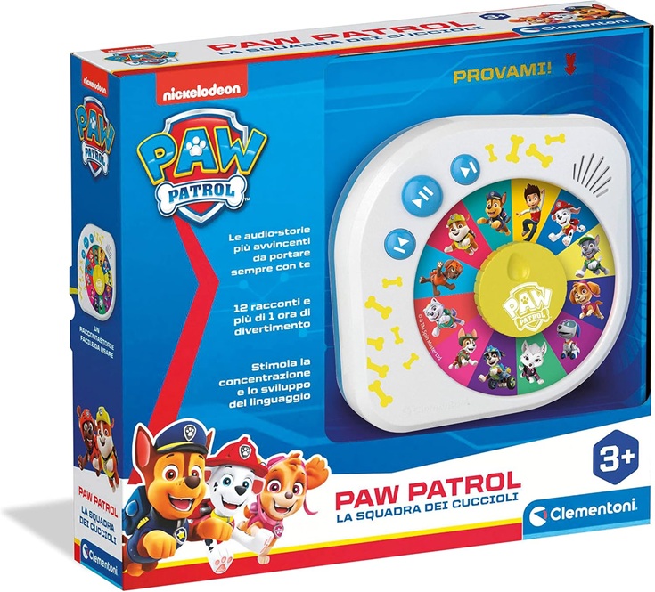 Clementoni Racconta Storie Paw Patrol con Tante Avventure della Squadra dei Cuccioli Paw Patro Lingua Italiano, 17750