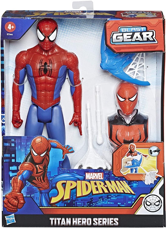 Hasbro Spider-Man – Spider-Man (Action Figure 30cm con Blaster Titan Hero Blast Gear)