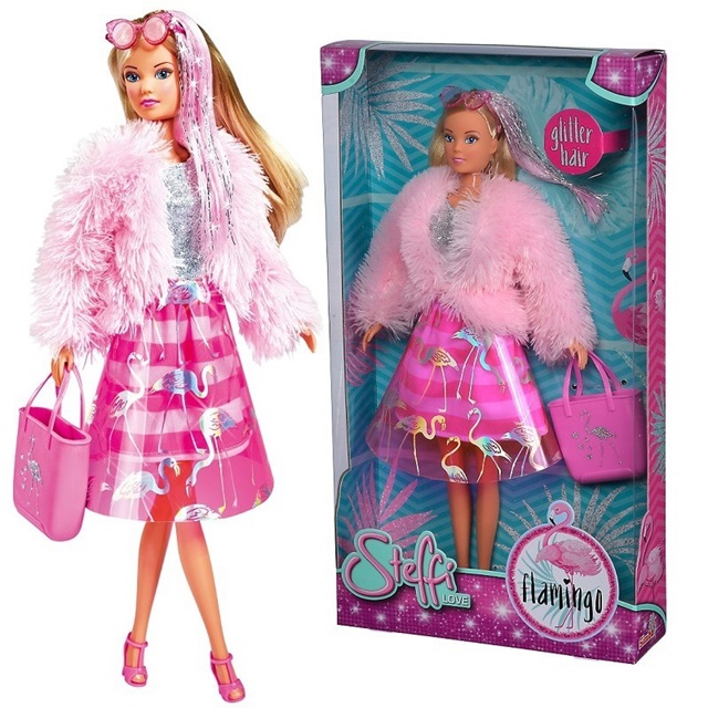 Simba – Steffi Love Flamingo + 3 anni, con capelli effetto glitter