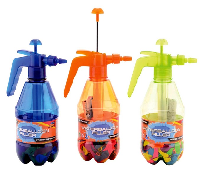 BOMBE ACQUA 250 PEZZI CON SECCHIELLINO POMPA PER CARICARLI (VENDITA SINGOLA)