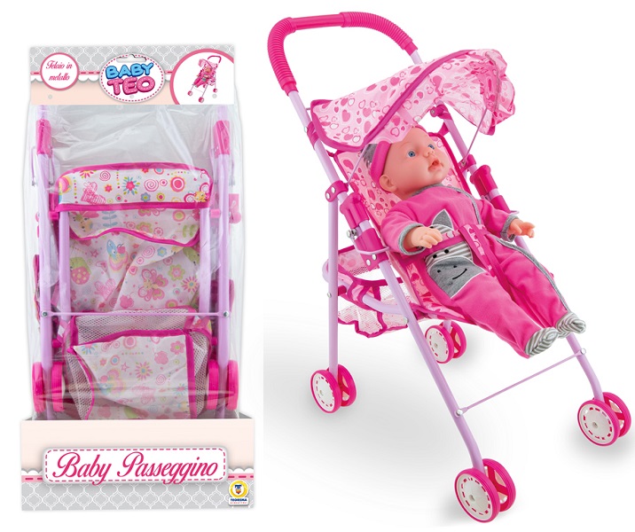 CIAO CICCIO – PASSEGGINO IN METALLO CON CAPPOTTINA E TASCA PORTA OGGETTI