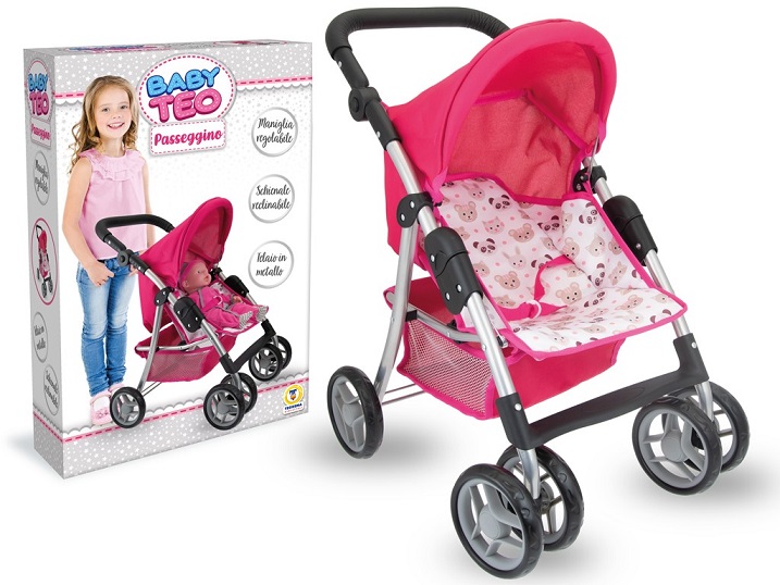 BABY TEO- PASSEGGINO IN METALLO SCHIENALE REC. 65 CM