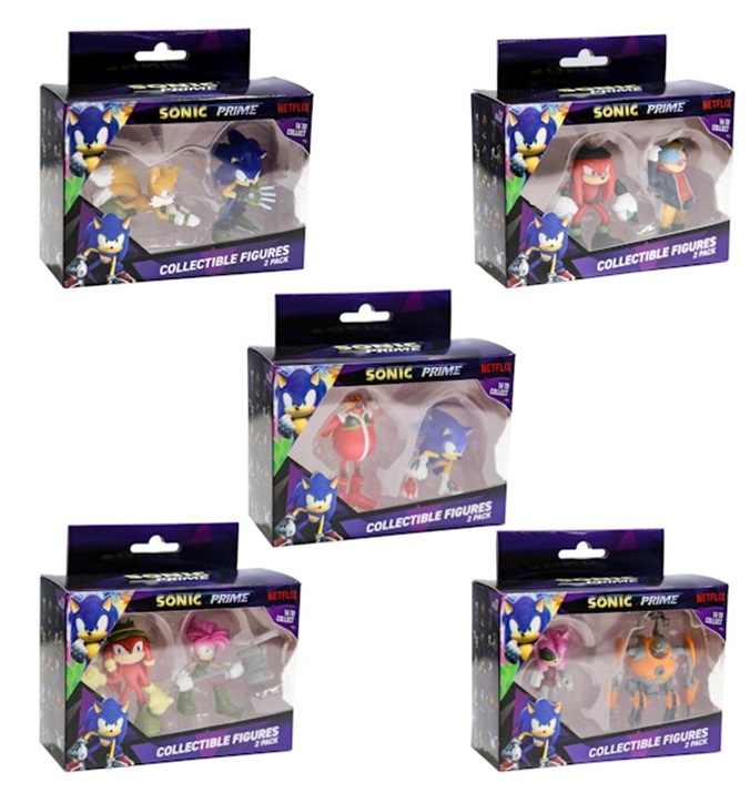 Sonic Prime Action Figures 7 cm confezione blister doppia