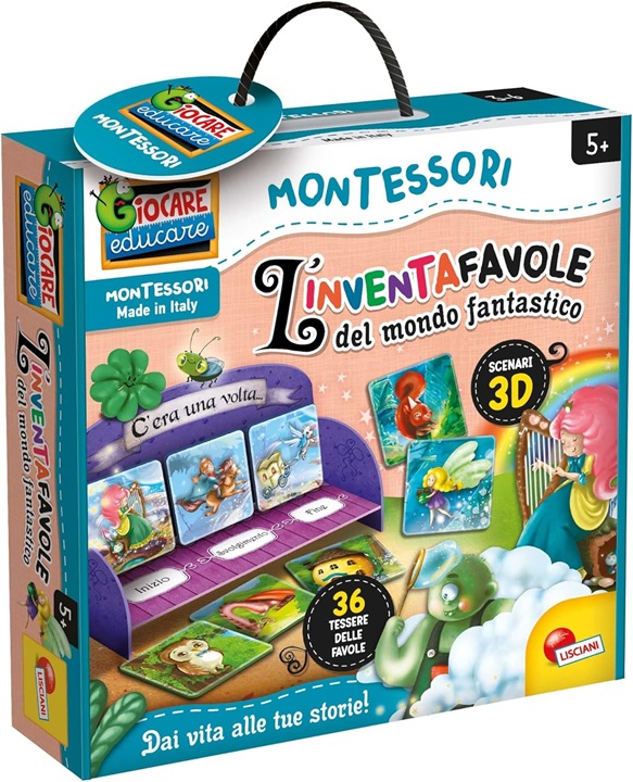 Liscianigiochi- Montessori l’Inventafavole del Mondo Fantastico, 95216
