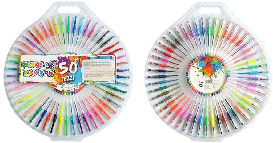 Set Penne Gel Rainbow da 50 Pz.