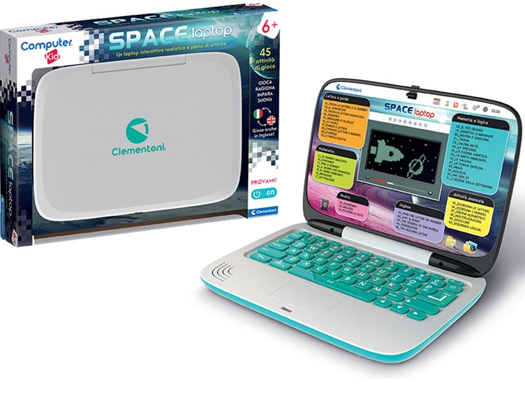 Clementoni computer kid space laptop 5+