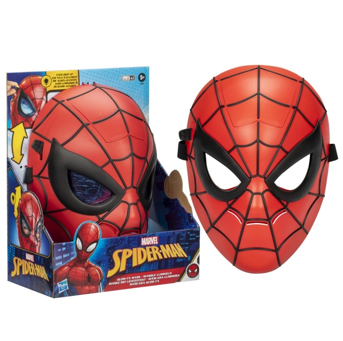 Maschera Spider Man Glow Fx Luminosa con effetti sonori