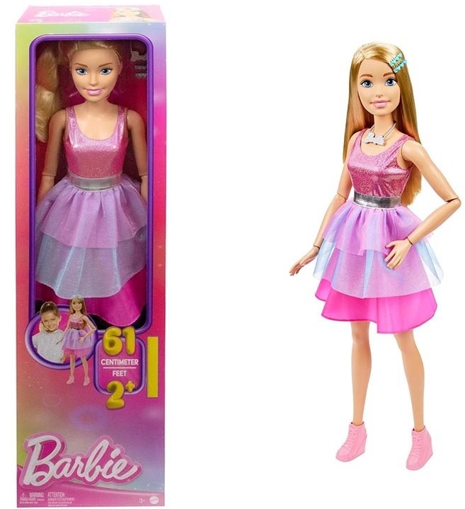 Barbie Large Altezza 71cm con abito rosa