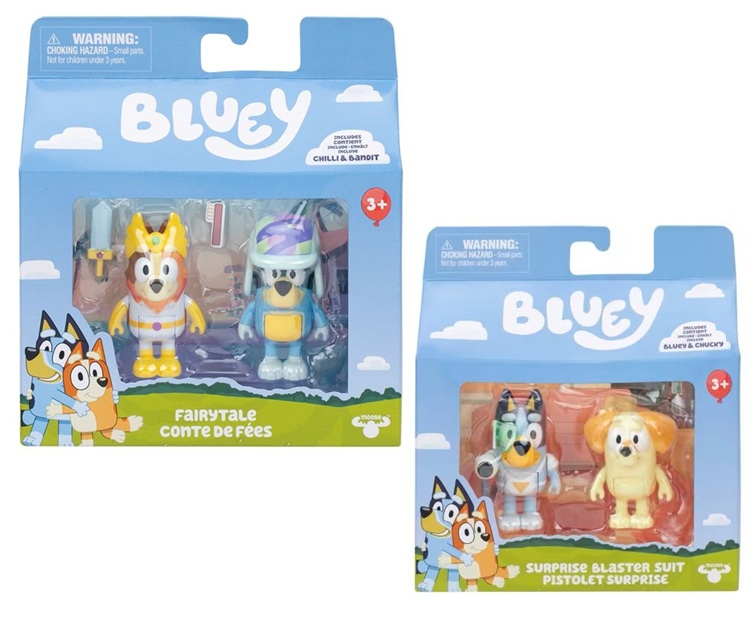 Bluey Scatole con 2 Personaggi Assortiti in 2 assortimenti diversi
