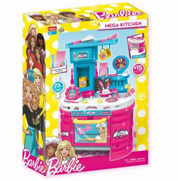 Cucina Barbie 72 cm con 16b accessori inclusi