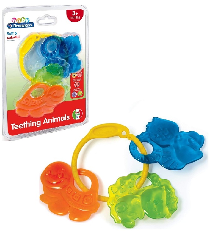 Disney Baby Clementoni – Animali del Bosco, Gioco Dentizione Neonato 3+ Stimola Sviluppo Sensoriale, Made in Italy, 17061