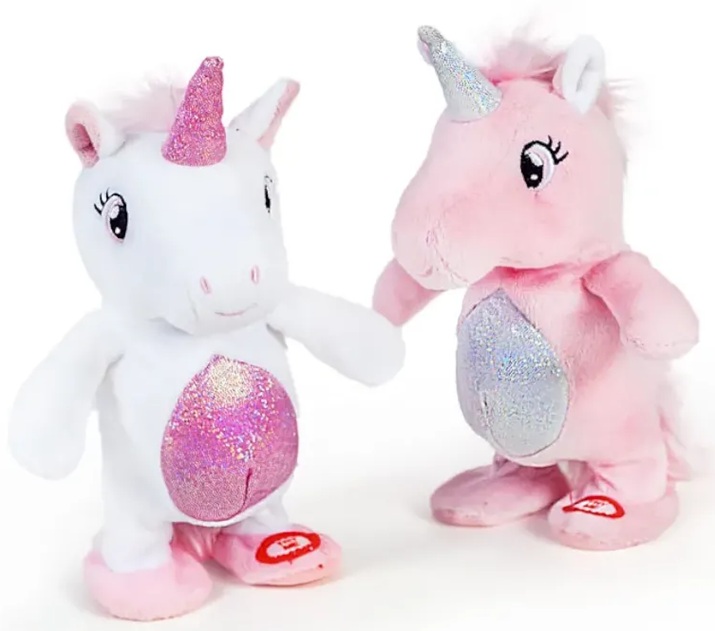 Animaletti Ripetix – Camminano e ripetono Soggetto Unicorno Wendy in 2 Colori assortimento bianco o rosa vendita casuale
