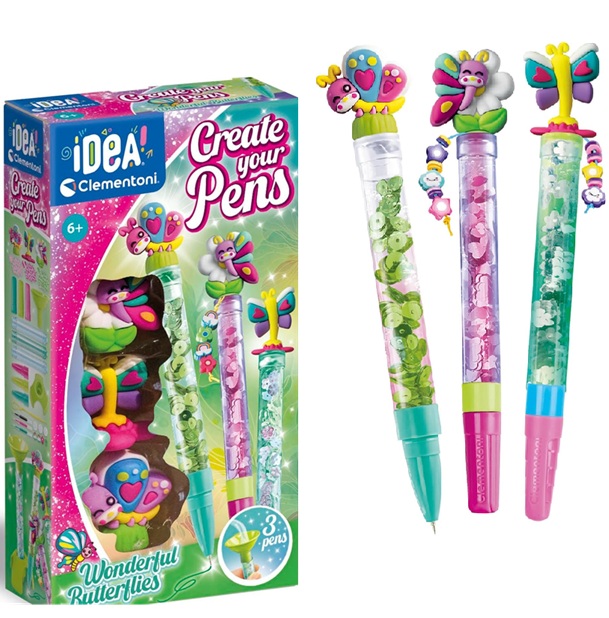 Clementoni idea –  Refill laboratorio delle penne Sogg. Butterfly